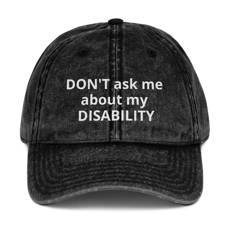 Invisible Disability Travel Hat